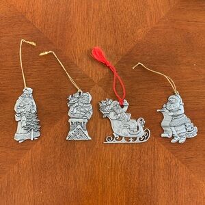 Avon Pewter Ornaments